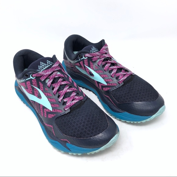 Brooks Shoes - Brooks Caldera 2 Navy Plum Trail Running Shoes